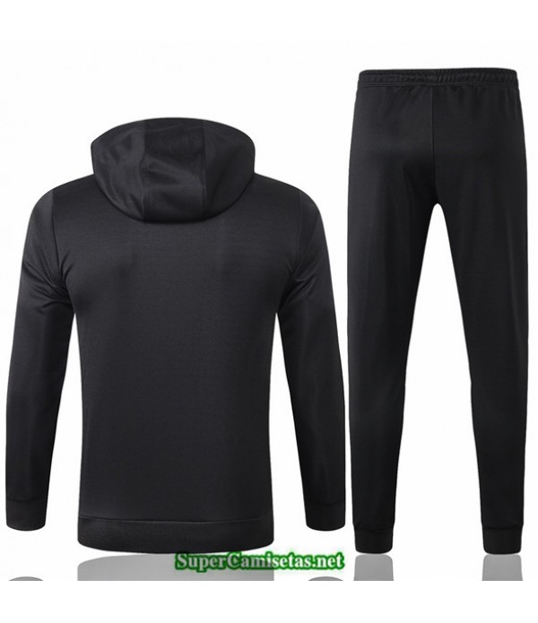 Tailandia Sudaderas De Futbol Psg Negro / Gris Paris Jordan 2020/21