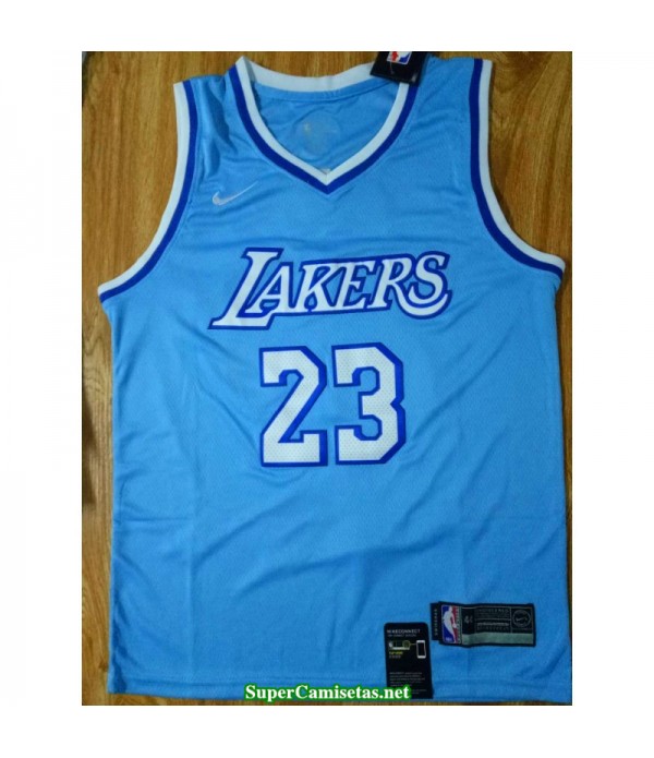 Camiseta Los Angeles Lakers James 23 Azul