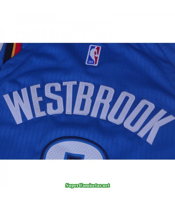 Camiseta 2018 Westbrook 0 azul Oklahoma city