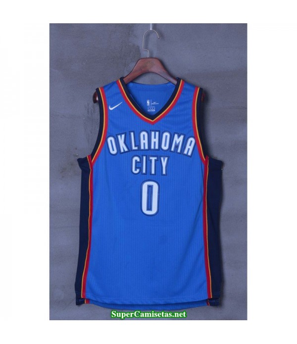 Camiseta 2018 Westbrook 0 azul Oklahoma city