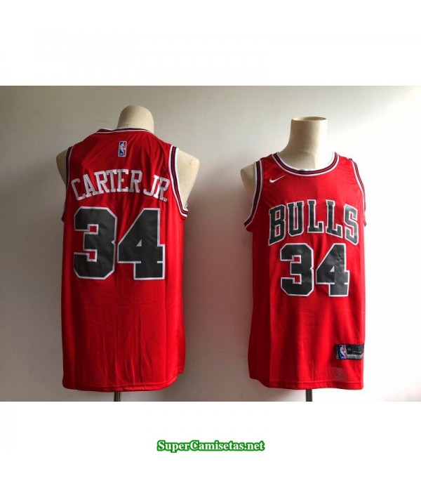 Camiseta 2018 Carter 34 roja Chicago Bulls