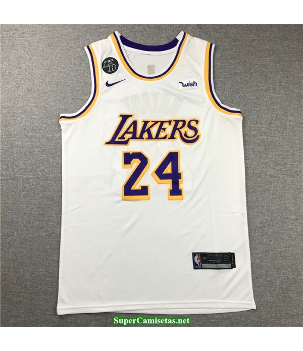 Camiseta Kobe Bryant 24 blanca Angeles Lakers 2020