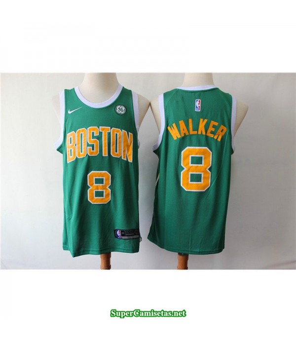 Camiseta Walker 8 verde / amarilla Boston Celtics 2019