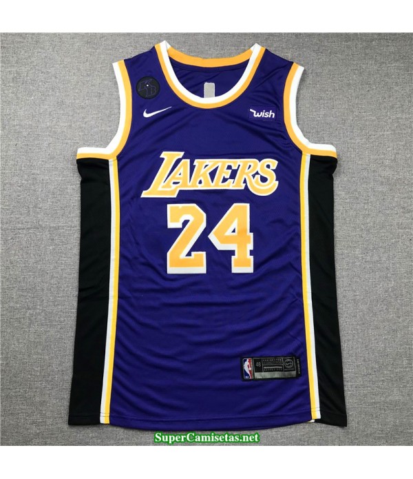 Camiseta Los Angeles Lakers Kobe Bryant 24 morada 2020