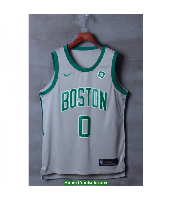 Camiseta Tatum 0 gris Boston Celtics