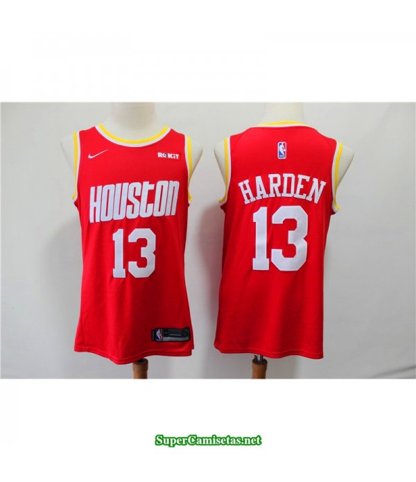 Camiseta 2019 Harden 13 roja Houston Rockets
