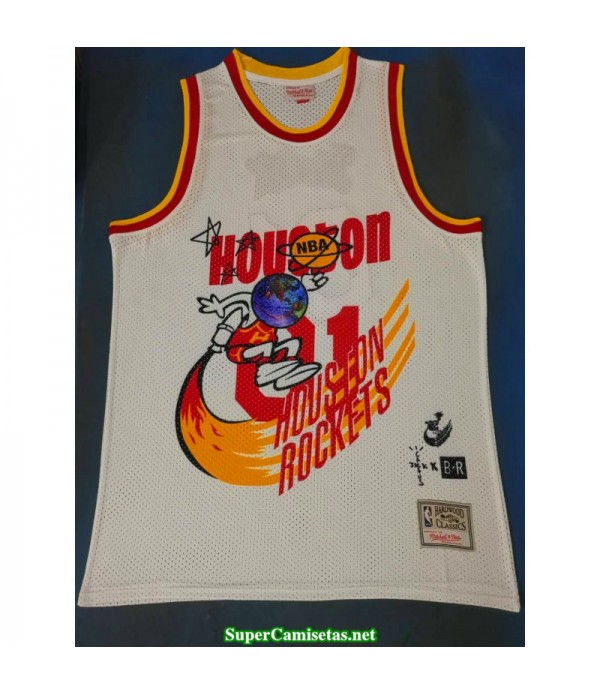 Camiseta 2019 Jack Houston Rocket Hardwood blanca