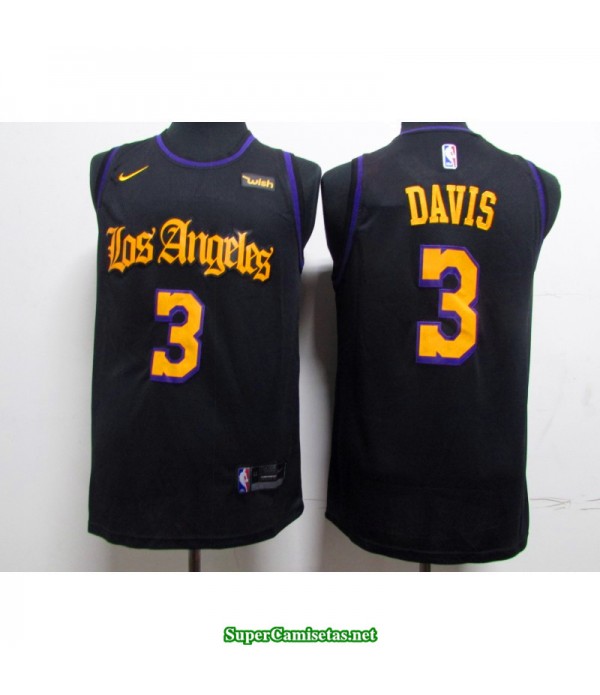 Camiseta Davis 3 negra Angeles Lakers b