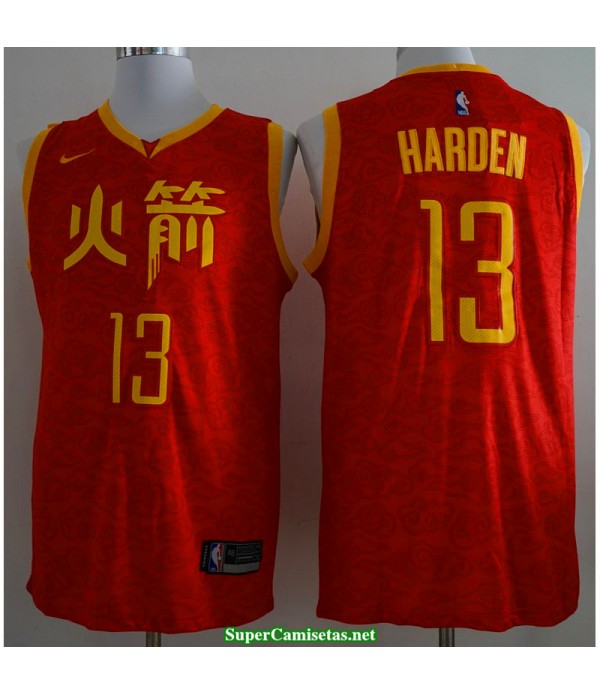 Camiseta 2019 Harden 13 roja Houston Rockets CH