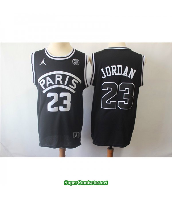 Camiseta Michael Jordan 23 Paris negra