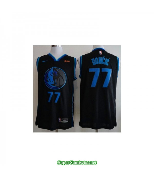 Camiseta nba Niños Dallas Mavericks Doncic 77 azul negra