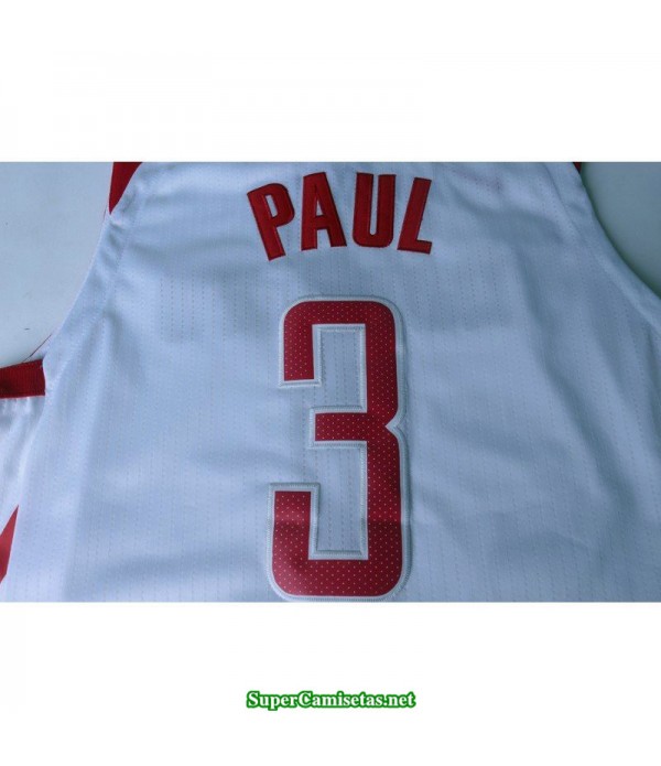 Camiseta 2018 Paul 3 blanca Houston Rockets