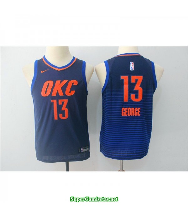 Camiseta NIÑOS George 13 azul oklahoma city 2018 b