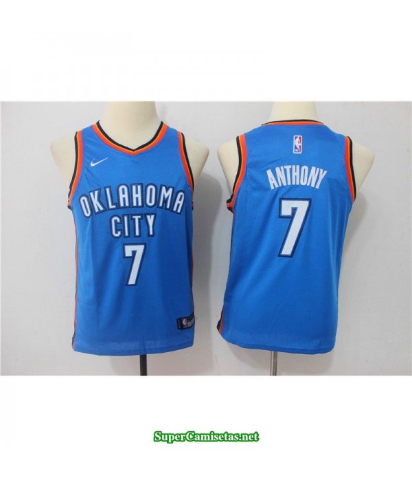 Camiseta NIÑOS Anthony 7 azul oklahoma city 2018