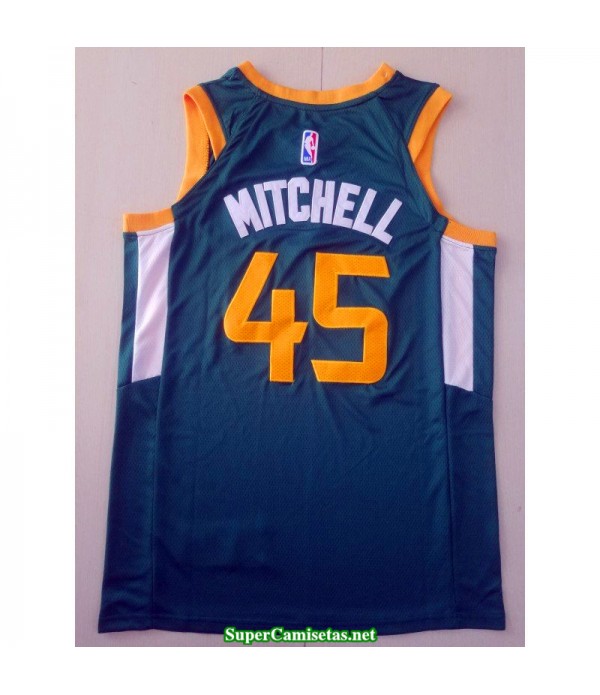 Camiseta 2018 Mitchell 45 verde Utah Jazz