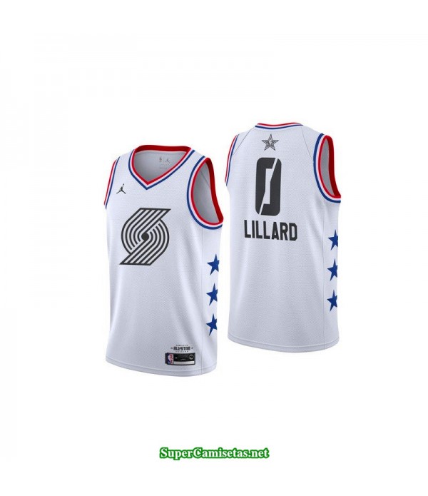 Camiseta Allstar Lillard 0 blanca 2019