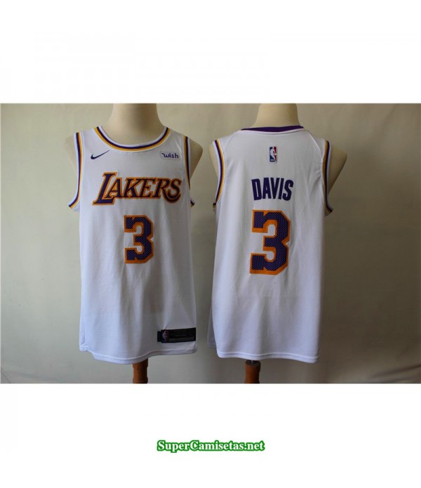 Camiseta 2019 Davis 3 blanca Angeles Lakers
