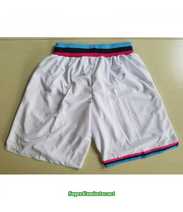 Pantalon 2018 Miami Heat retro blanco