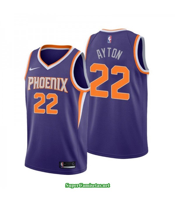 Camiseta 2018 Ayton 22 morada Phoenix Suns