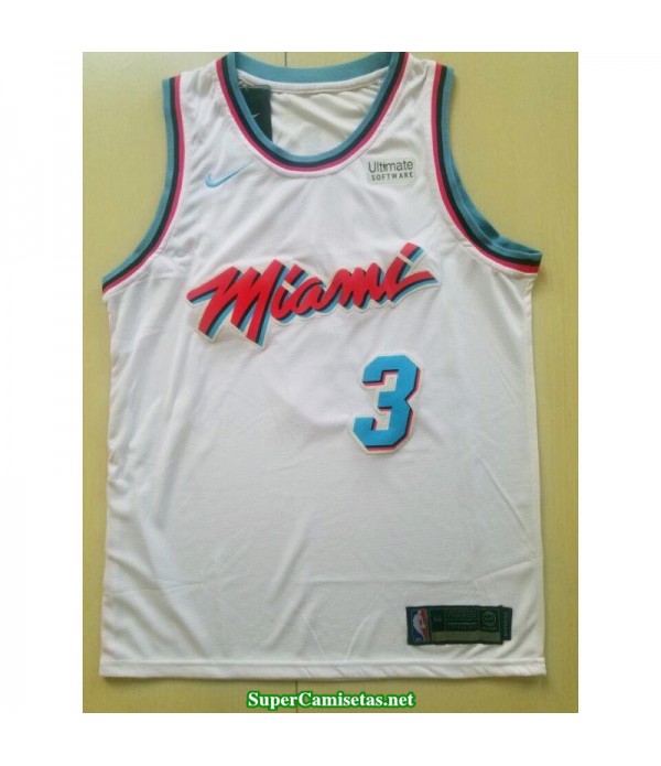 Camiseta Wade 3 blanca b Miami Heat