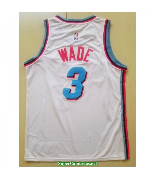 Camiseta Wade 3 blanca b Miami Heat