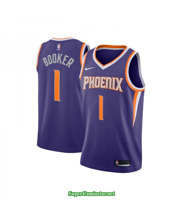 Camiseta Booker 1 morada Phoenix Suns