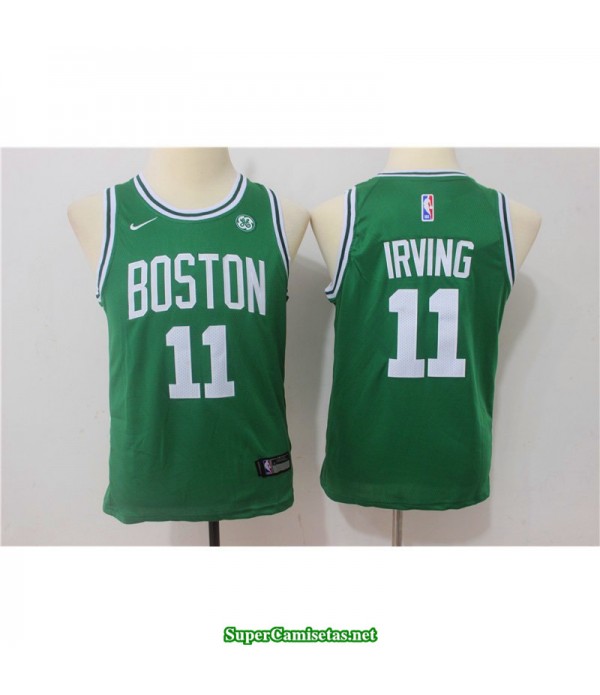 Camiseta NIÑOS Irving 11 verde Boston Celtics 2018