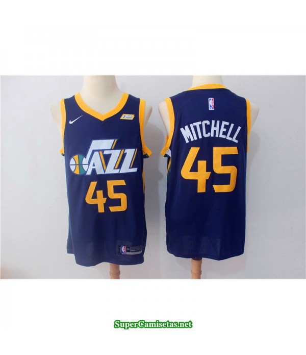 Camiseta 2018 Mitchell 45 azul Utah Jazz