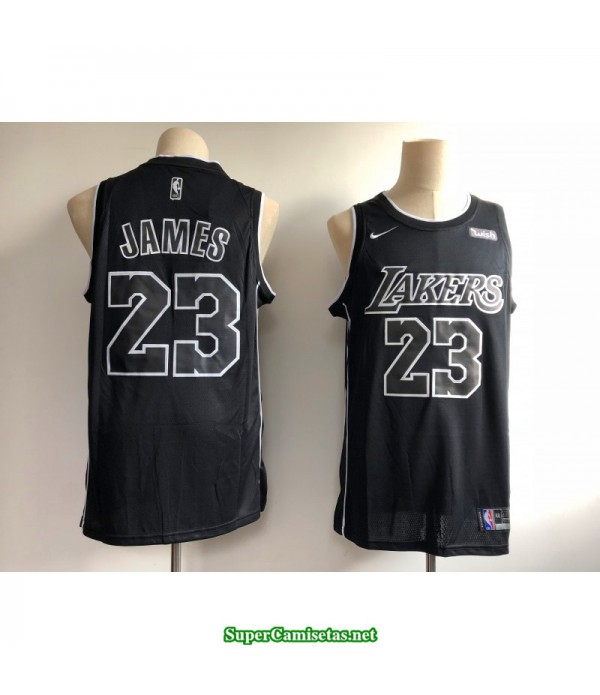 Camiseta 2019 Lebron James 23 black Angeles Lakers