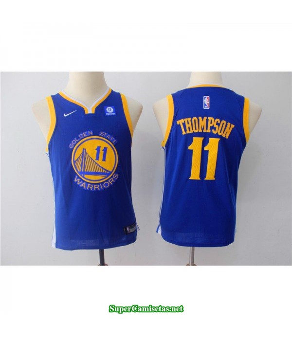 Camiseta NIÑOS Thompson 11 golden state warriors 2018 azul