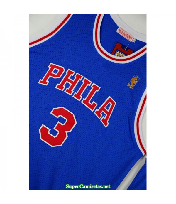 Camiseta Iverson 3 azul Philadelphia Sixers