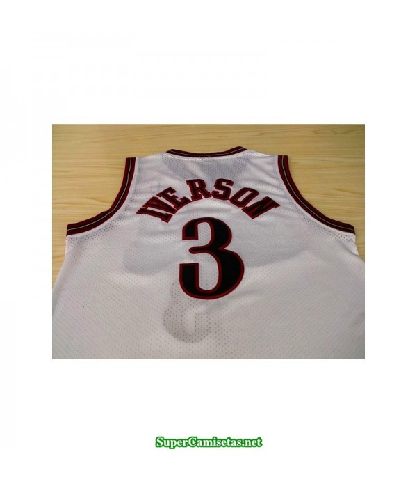 Camiseta Iverson 3 blanca Philadelphia Sixers