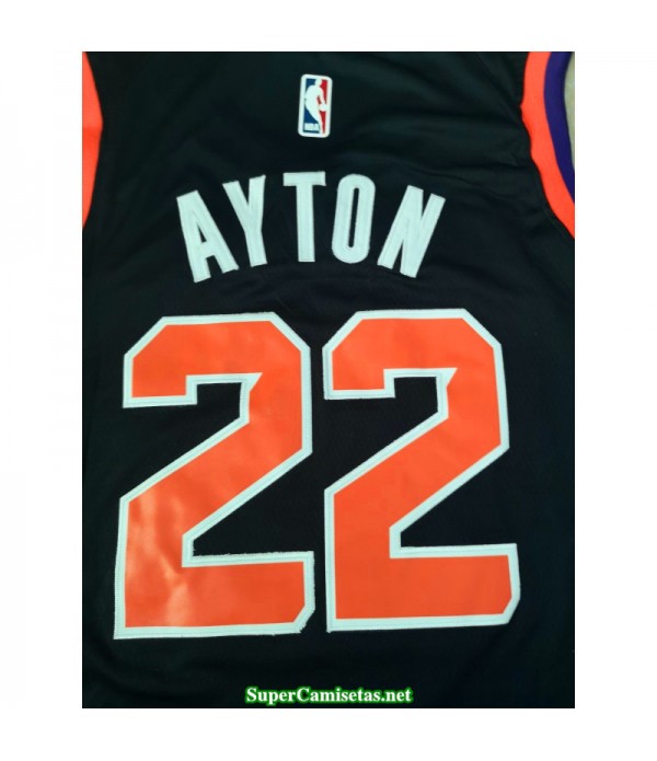 Camiseta 2018 Ayton 22 negra Phoenix Suns