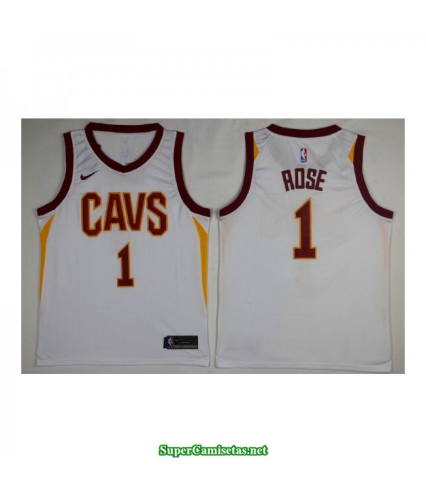 Camiseta Derrick Rose blanca Cleveland Cavaliers 2018