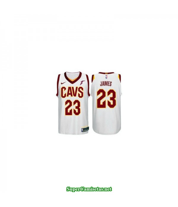 Camiseta NIÑOS james 23 blanca cleveland cavaliers 2018