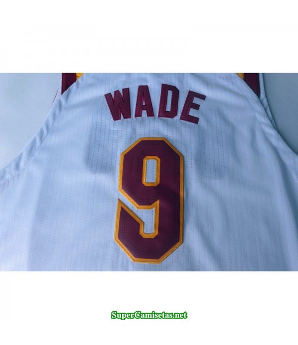 Camiseta Wade 9 blanca Cleveland Cavaliers 2018