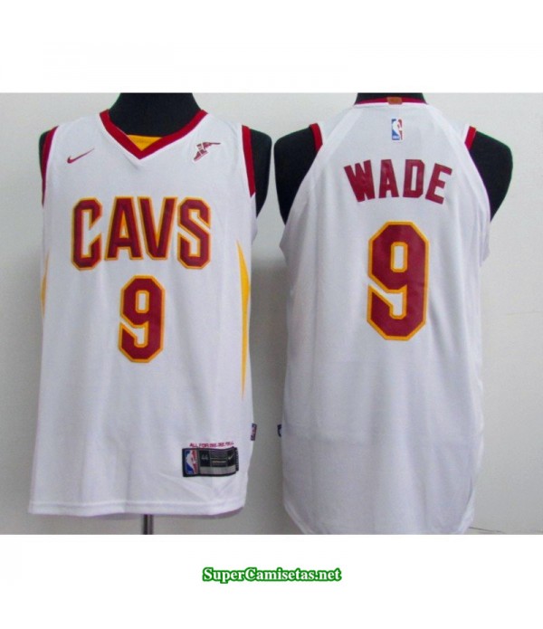 Camiseta Wade 9 blanca Cleveland Cavaliers 2018