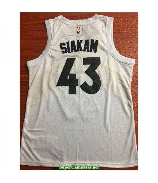 Camiseta 2019 Siakam 43 blanca Toronto Raptors