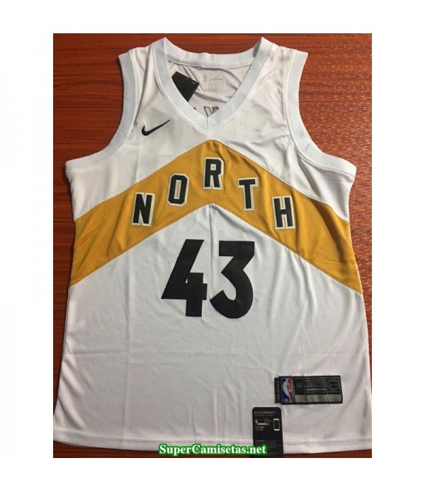 Camiseta 2019 Siakam 43 blanca Toronto Raptors