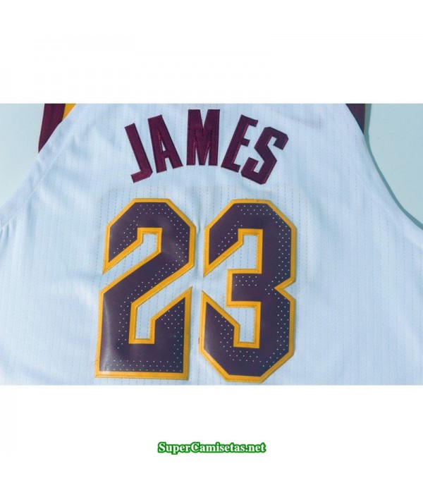 Camiseta James 23 blanca Cleveland Cavaliers 2018