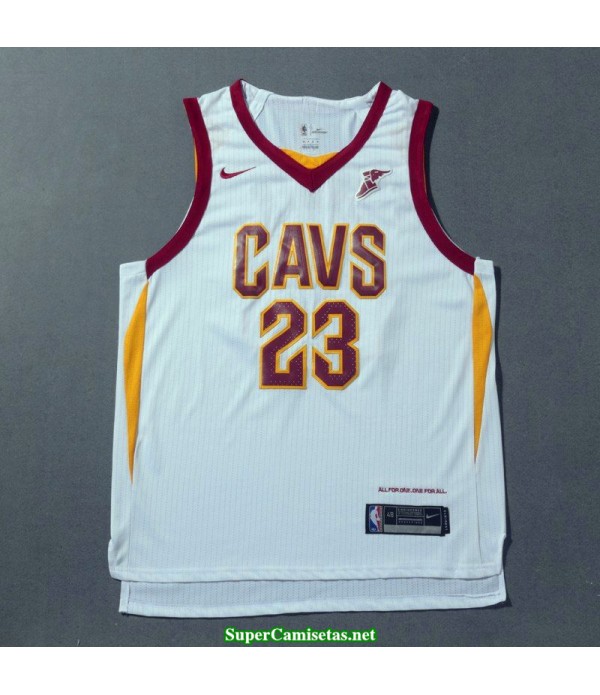 Camiseta James 23 blanca Cleveland Cavaliers 2018