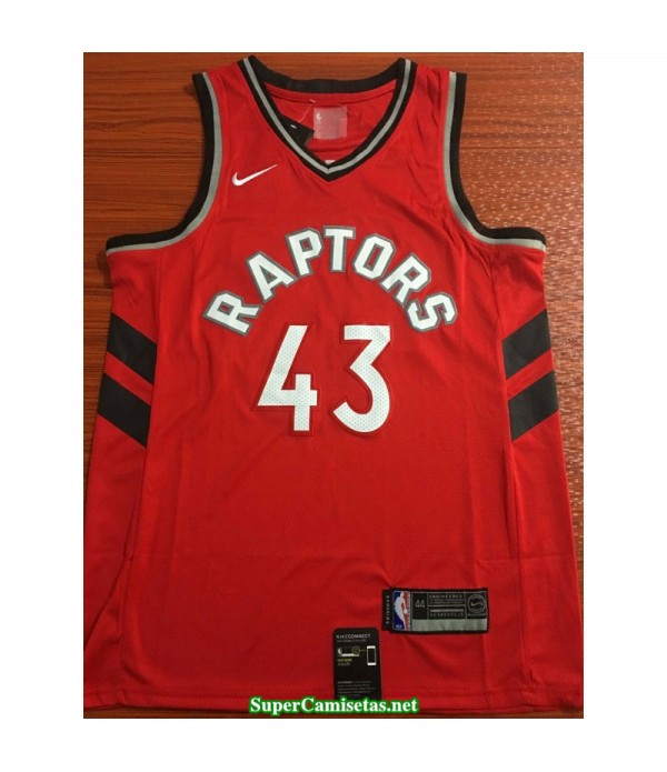 Camiseta 2019 Siakam 43 roja Toronto Raptors