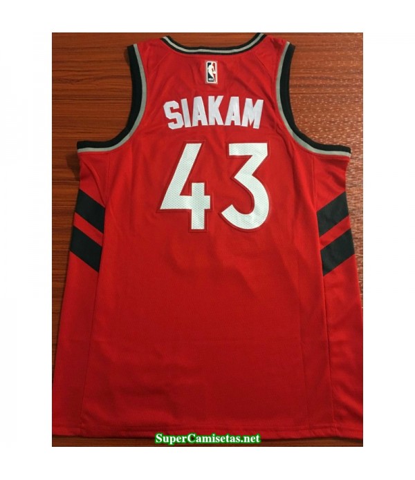 Camiseta 2019 Siakam 43 roja Toronto Raptors