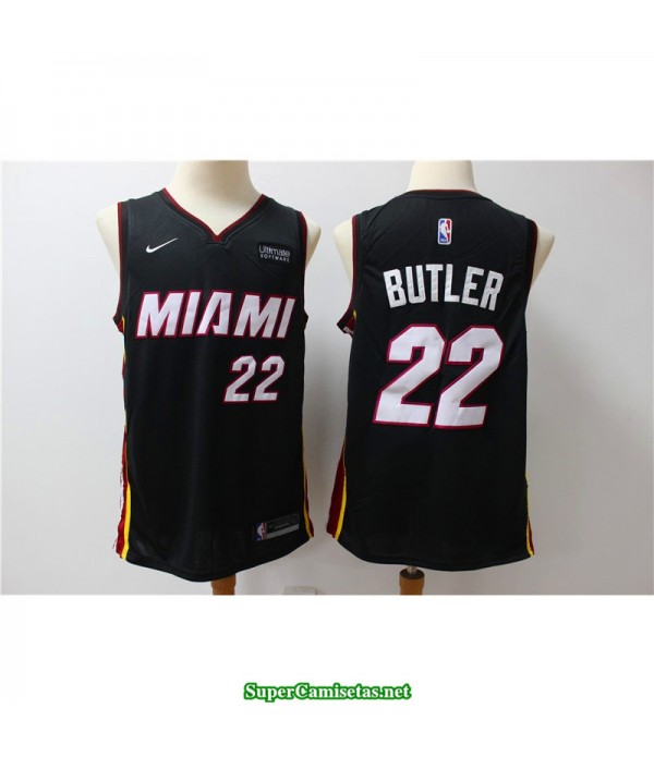 Camiseta Butler 22 negra Miami Heat city 2019