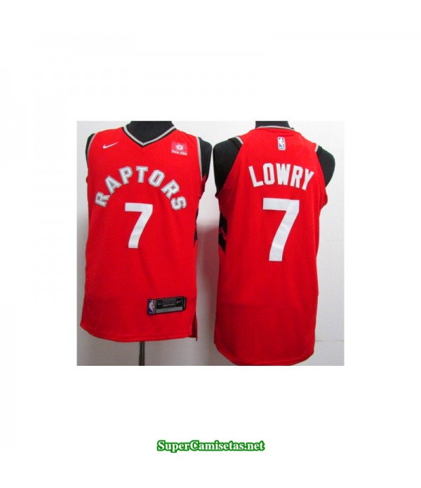 Camiseta 2018 Lowry 7 roja Toronto Raptors