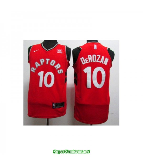 Camiseta 2018 Derozan 10 roja Toronto Raptors