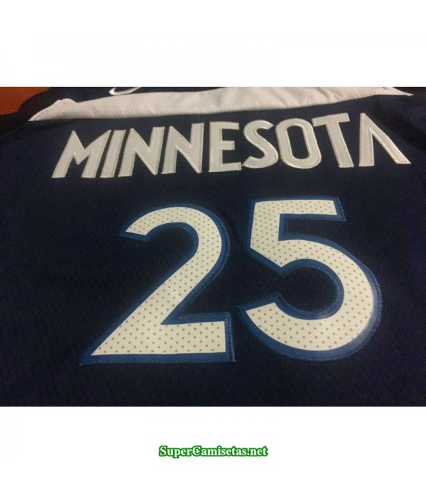 Camiseta 2019 Rose 25 azul Minnesota Wolves