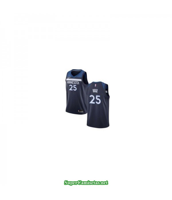 Camiseta 2019 Rose 25 azul Minnesota Wolves