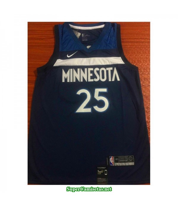 Camiseta 2019 Rose 25 azul Minnesota Wolves