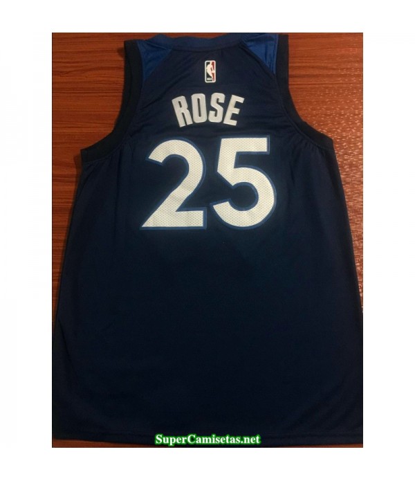 Camiseta 2019 Rose 25 azul Minnesota Wolves